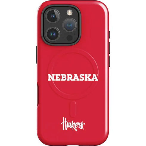 University of Nebraska Red iPhone 16 Pro Magsafe Impact Case
